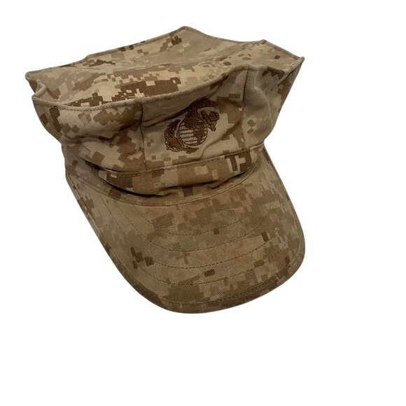 USMC Cover Garrison Marpat Digital Desert US Marine Corps Hat Cap Size Small - Picture 1 of 4